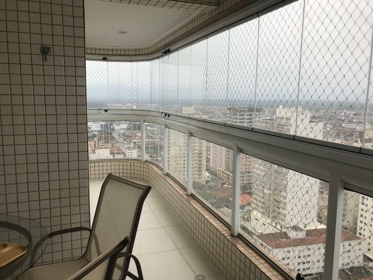 Apto Com Vista Para O Mar, 2 Vagas De Garagem E Churrasqueira Na Varanda プライア・グランデ エクステリア 写真