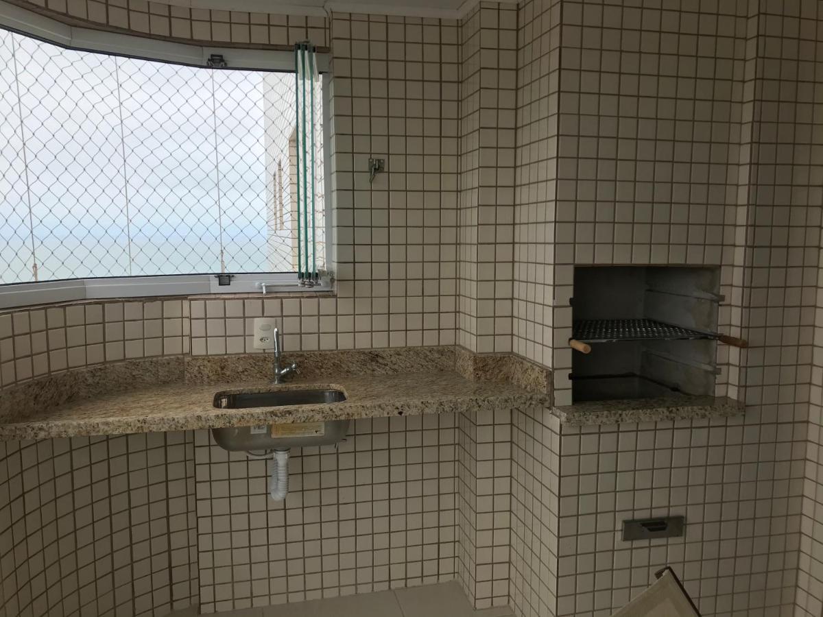 Apto Com Vista Para O Mar, 2 Vagas De Garagem E Churrasqueira Na Varanda プライア・グランデ エクステリア 写真