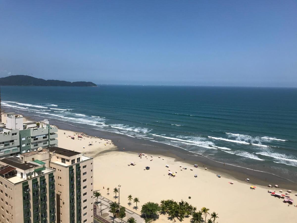 Apto Com Vista Para O Mar, 2 Vagas De Garagem E Churrasqueira Na Varanda プライア・グランデ エクステリア 写真
